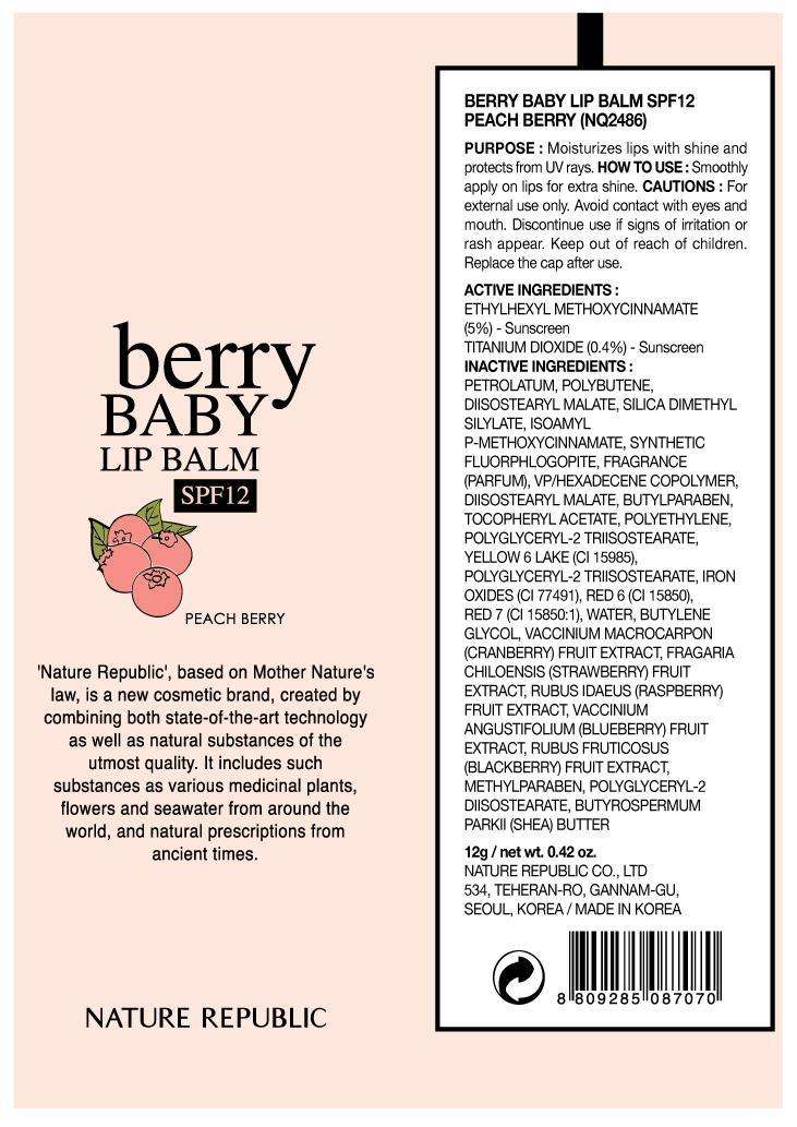 BERRY BABY LIP BALM PEACH BERRY